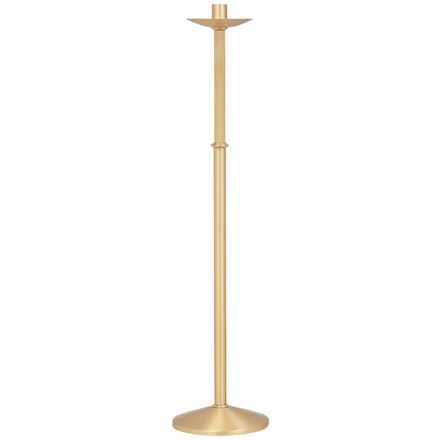 Processional Torch, Brass 44'' H. x 10.5'' B., Socket 1.5"