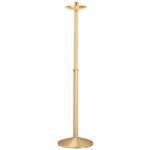 Processional Candlestick, Satin Brass  42'' x 10.5'' base