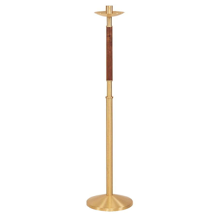 Floor Candlestick satin bronze 42'' H.