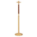 Floor Candlestick satin bronze 42'' H.