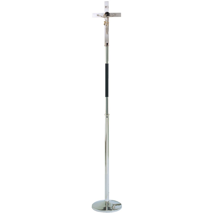 Croix de procession 2 tons 72'' Ht. x 10.5'' base