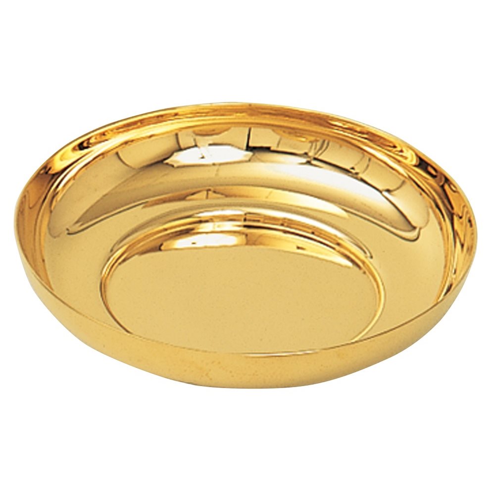 Bowl Paten 6" Dia., 24K Gold Plated