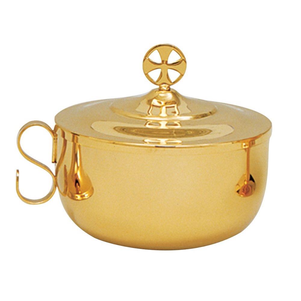 Ciborium, 4 1 / 2" Ht., 24K Gold Plated, 400 Host Cap.