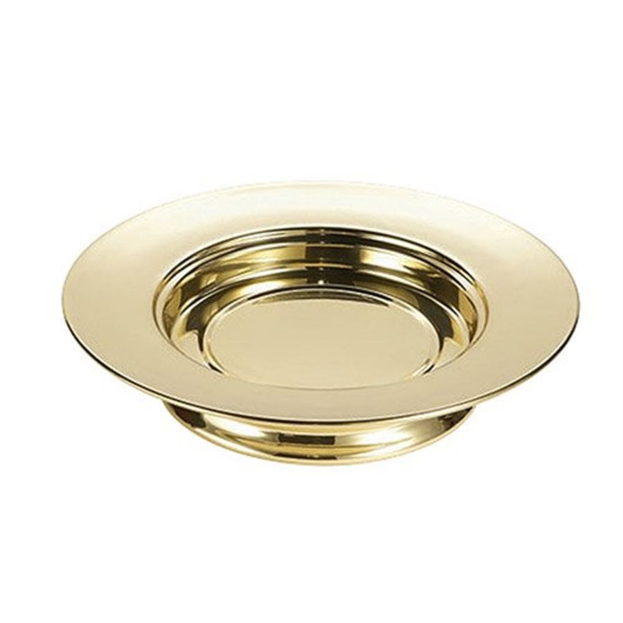 Solid Brass Stacking Bread Plate, 10 1 / 4" Dia.