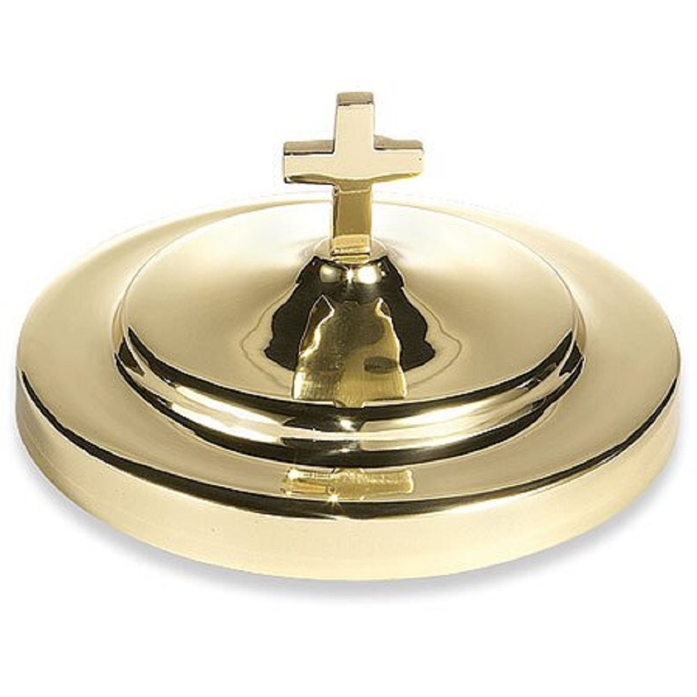 Solid Brass Bread Plate Cover, 6 1 / 2" Dia.