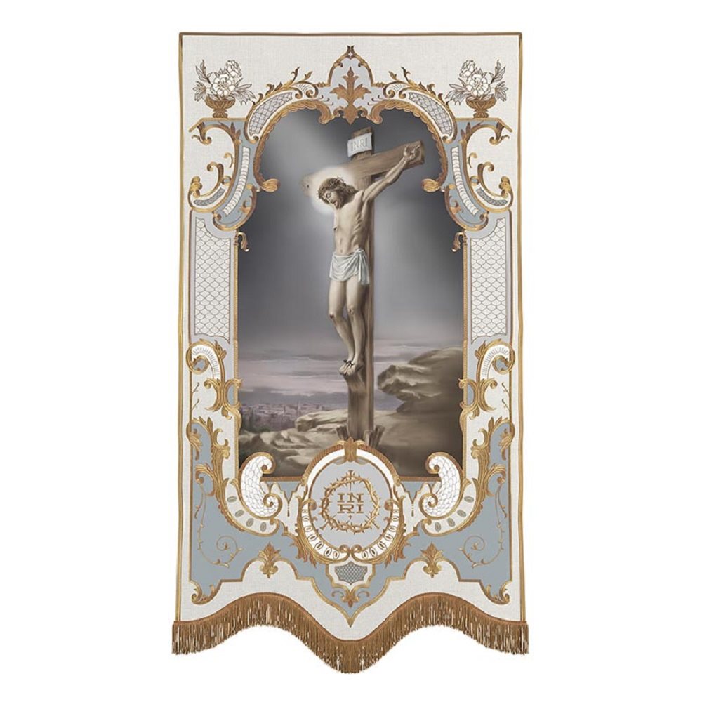 Bannière «Crucifixion» 32" x 58" (81 x 147 cm) / un