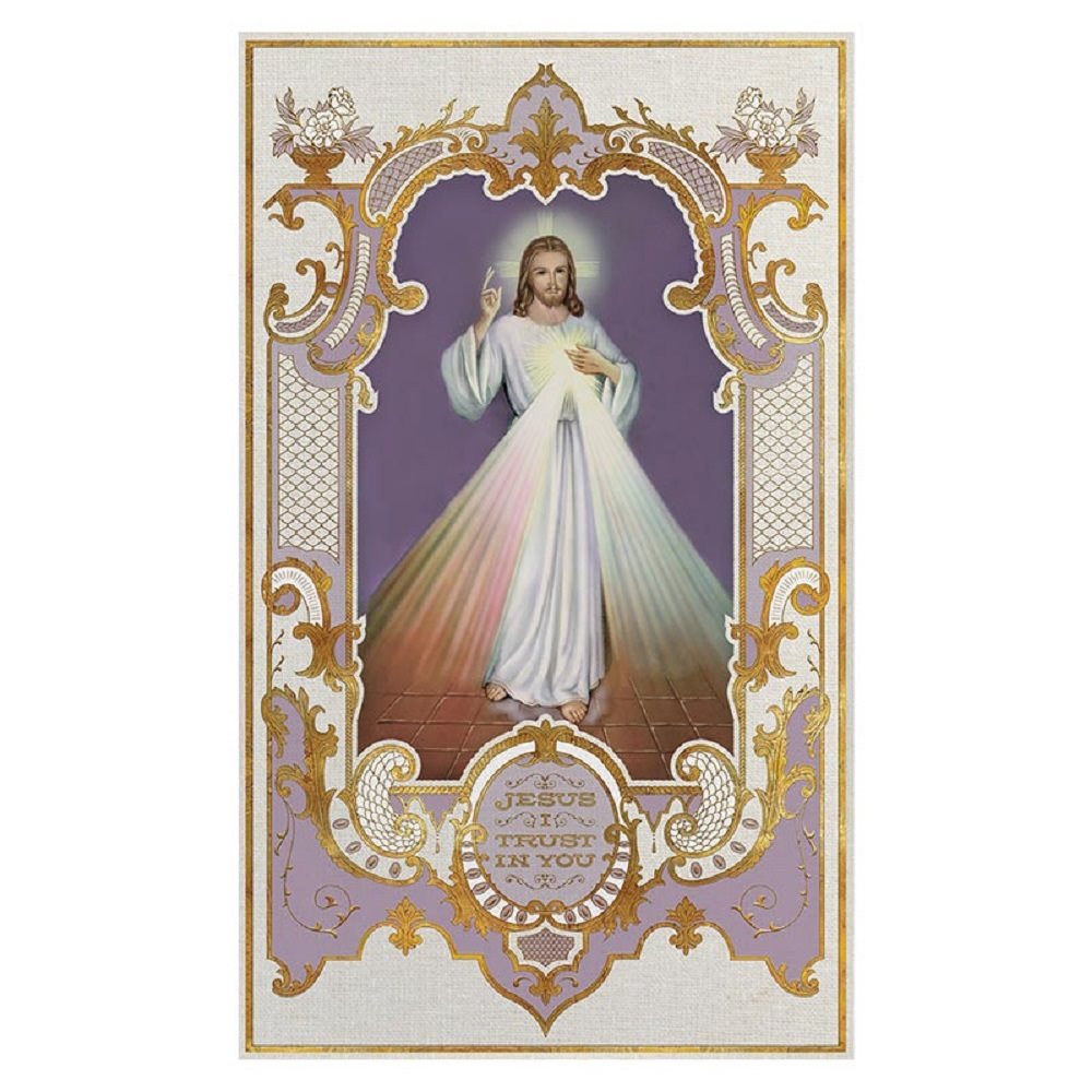 Bannière «Divine Mercy» 24" x 40" (61 x 102 cm) / un