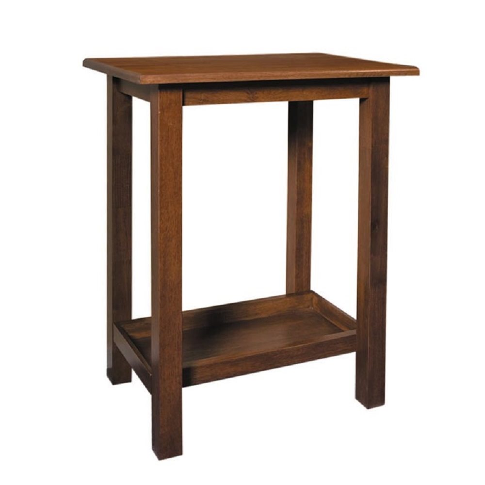 Table de crédence en érable teintée noyer, 30" (76 cm) Ht.