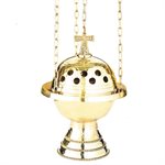 Encensoir en laiton doré 8 1 / 2" (21.6 cm) Ht.