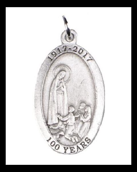 Médaille 100e anniversaire Notre-Dame Fatima en étain