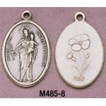 Médaille N-D. Aide du Chrétien 7 / 8" (2.2 cm) en métal oxydé