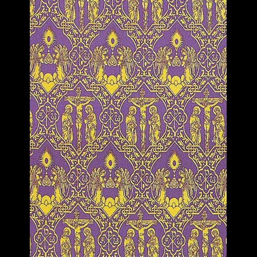 Rayon Textile CRUCIFIXION 56" (142 cm) Width / yard