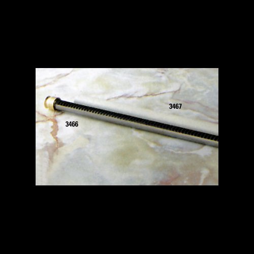 Metal false acolyte candlestick, 20" (51 cm) ht.