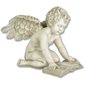 Fiberglass Outdoor Statue Angel Quinn Winged With Book