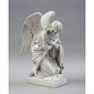 Fiberglass Kneeling Angel Arms Crossed, 28" (71 cm) Ht.