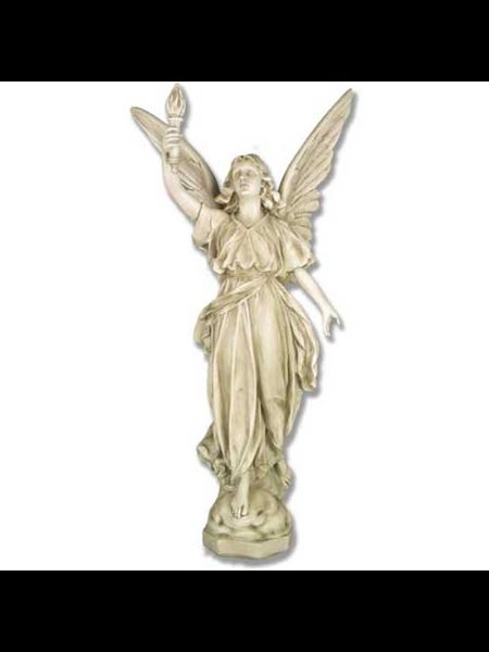 Fiberglass Angel Of Light-Right Statue, 45" (114 cm) Ht.