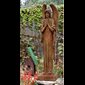 Fiber Stone Outdoor Statue Somber Angel, 40" (101.5 cm) Ht.