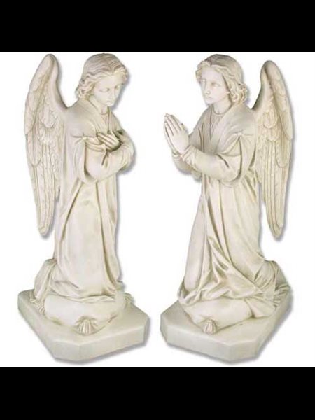 Statue Ext. Ange de Sanctuaire 39" (99 cm) Ht. FDV / ens 2