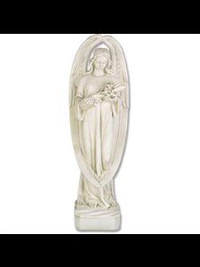 Fiberglass Oudoor Statue Angel of Mourning, 34" (86 cm) Ht