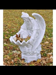 Fiber Stone Outdoor Statue Fegana Angel, 32" (81 cm) Ht.