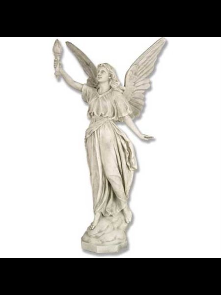 Fiberglass Angel Of Light-Right Statue, 27" (69 cm) Ht.