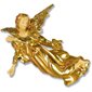 Fiberglass Winged Hanging Angel, 14.0"W 16.0"D 17.0"Ht.