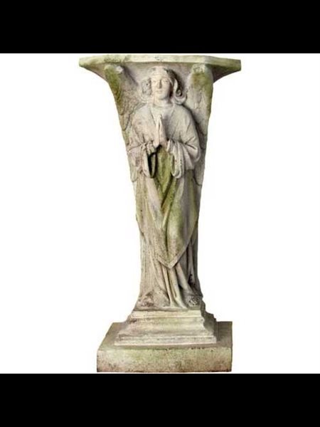 Fiber Stone Outdoor Devotion Angel Prayer Ped, 38" (96.5 cm)