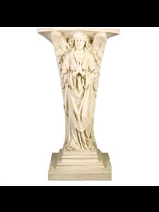 Colonne Ext. Ange en prière 38" (96.5 cm) Ht en FDV