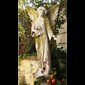 Fiber Stone Outdoor Statue Angel Flora, 38" (96.5 cm) Ht.