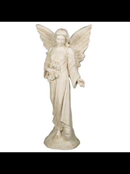 Fiberglass Outdoor Statue Angel Flora, 38" (96.5 cm) Ht.