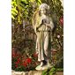 Fiber Stone Outdoor Statue Angel Afriel, 24" (61 cm) Ht.