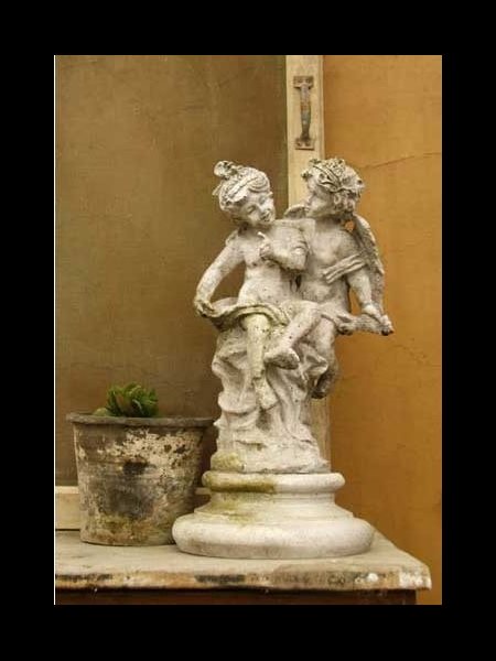 Statue Ext. Ange des sens 17" (43 cm) Ht. en FDV