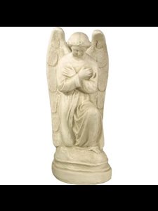 Fiberglass Outdoor Statue Mischievious Angel, 21" (53 cm) H