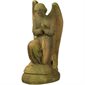 Fiber Stone Outdoor Statue Mischievious Angel, 21" (53 cm) H