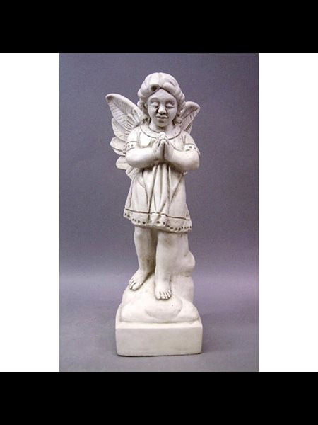 Fiberglass Outdoor Statue Angel in Prayer, 19" (48 cm) Ht.