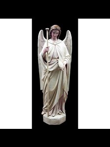 Fiberglass St. Raphael The Archangel Outdoor Statue, 58" Ht.