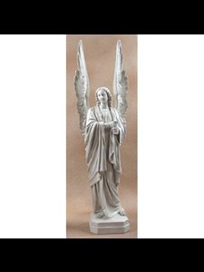 Statue Ext. Ange Cathédrale Droite 89" (226 cm) Ht. en FDV