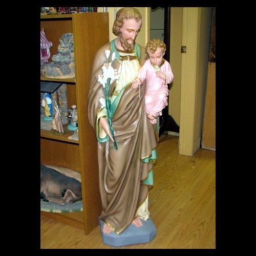 Statue Saint Joseph 48'' (122 cm) en plâtre
