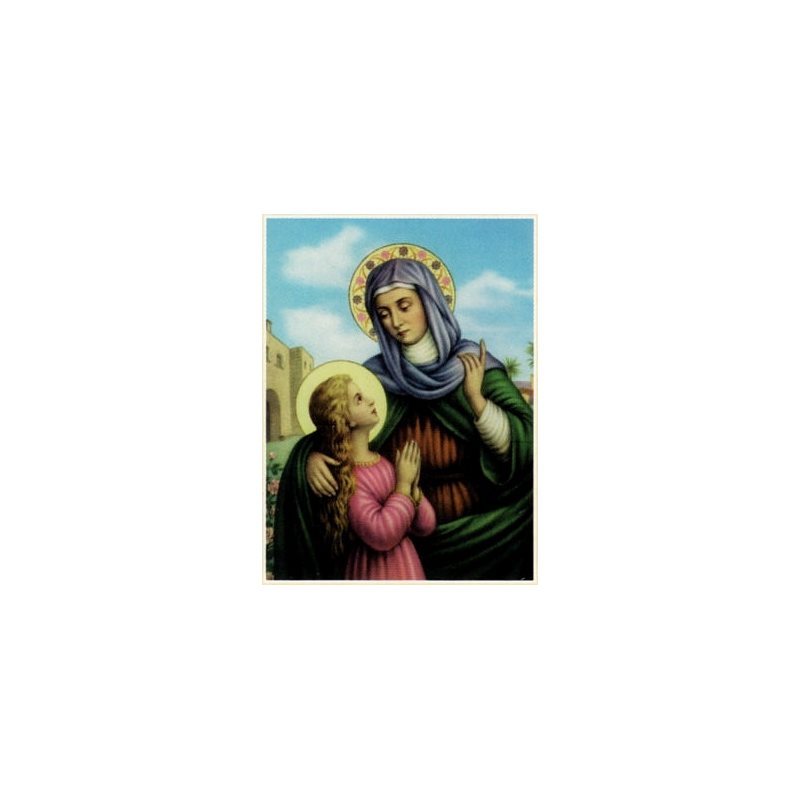 Image Sainte Anne enseignante 7.5" x 10.25" (19 x 26 cm) / un