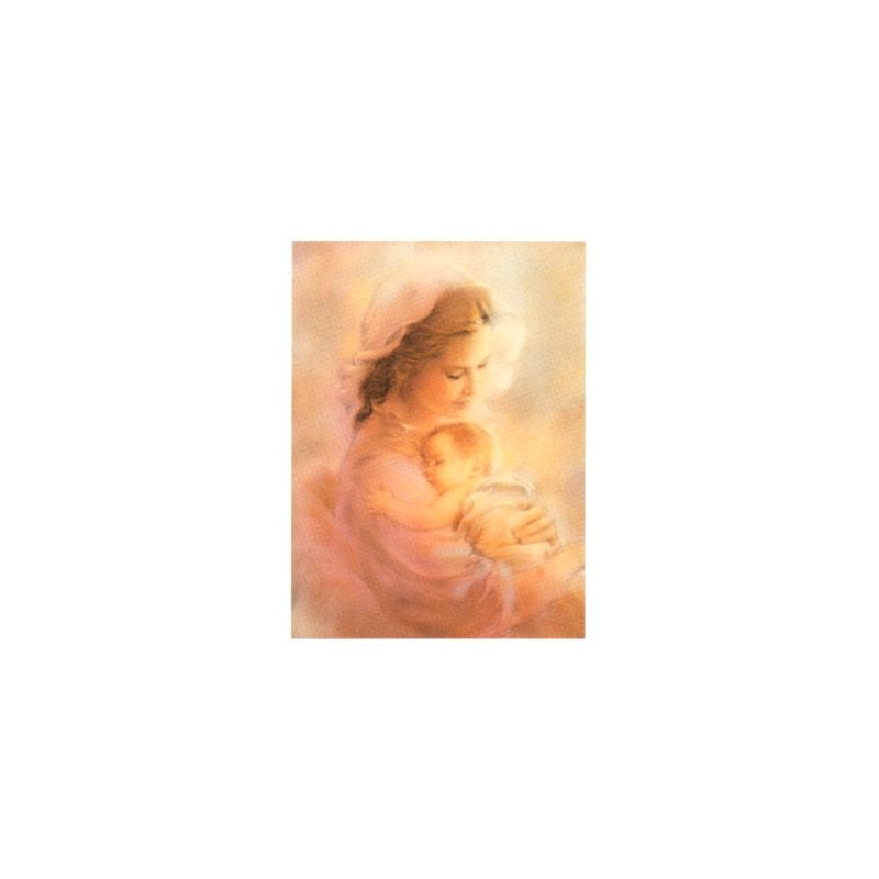 Image Vierge & enfant 8" x 10" (20 x 25 cm) / un