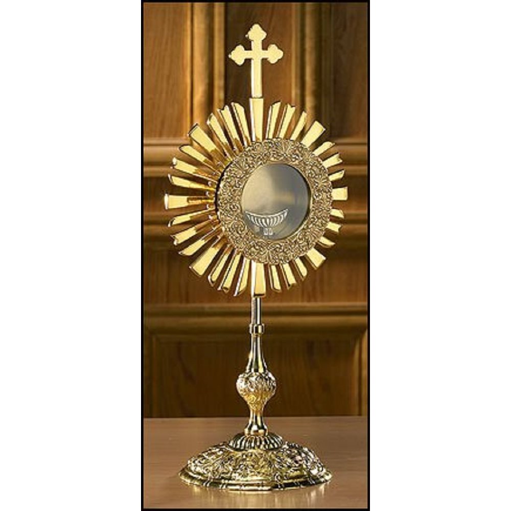 Cross Monstrance with Luna, Holds 1-1 / 8" dia - 3" dia host.