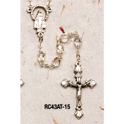 Bohemia crystal Rosary Aurora b. Cristal 5mm