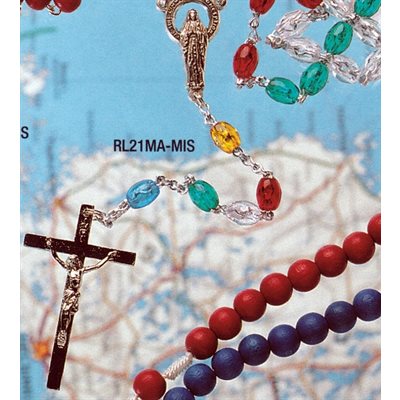 Plastic Rosary Missionary 5mm