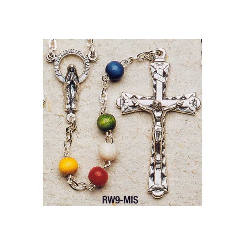 Wood Missionary Rosary 7mm