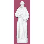 Statue ext. Saint François 24'' (61 cm) blanche polyuréthane