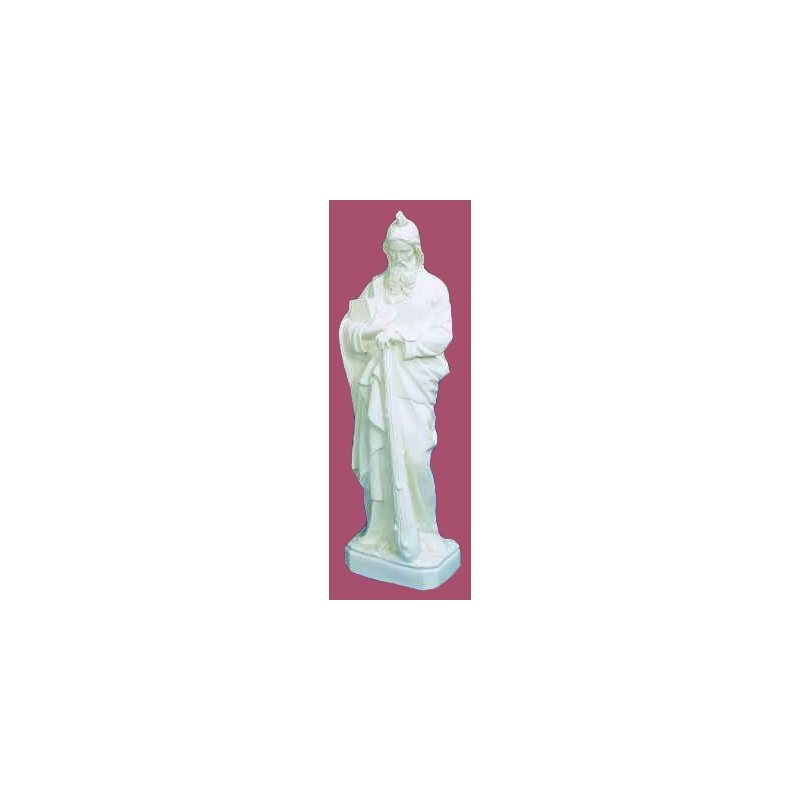 St. Jude White Vinyl Compo. Outdoor Statue, 24" (61 cm)