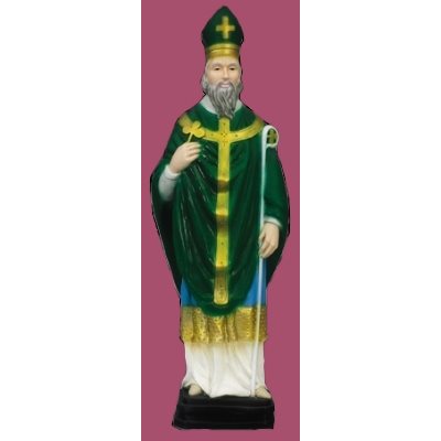 St. Patrick Color Vinyl Compo. Outdoor Statue, 24" (61 cm)