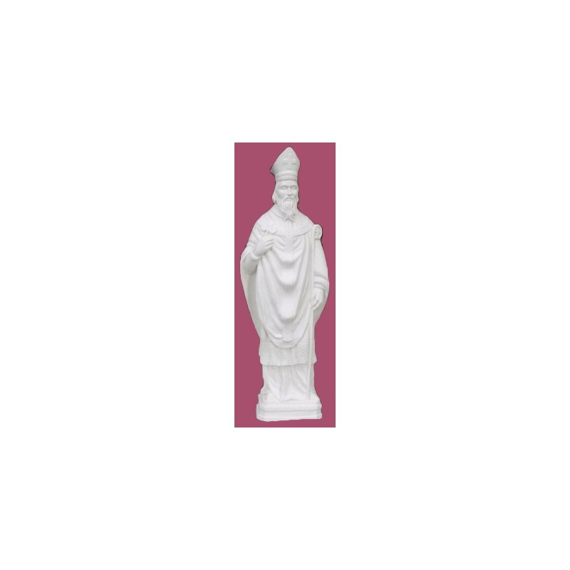 Statue ext. Saint Patrick 24'' (61 cm) blanche polyuréthane