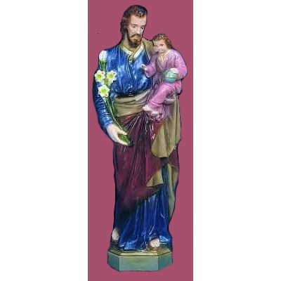 Statue ext. Saint Joseph 24'' (61 cm) couleur polyuréthane