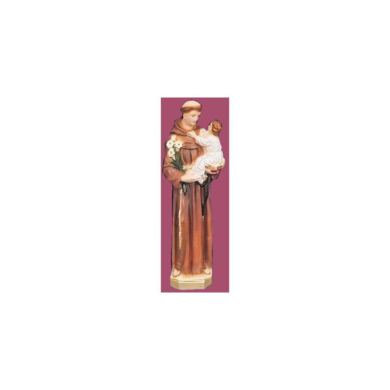 Statue ext. Saint Antoine 24'' (61 cm) couleur polyuréthane